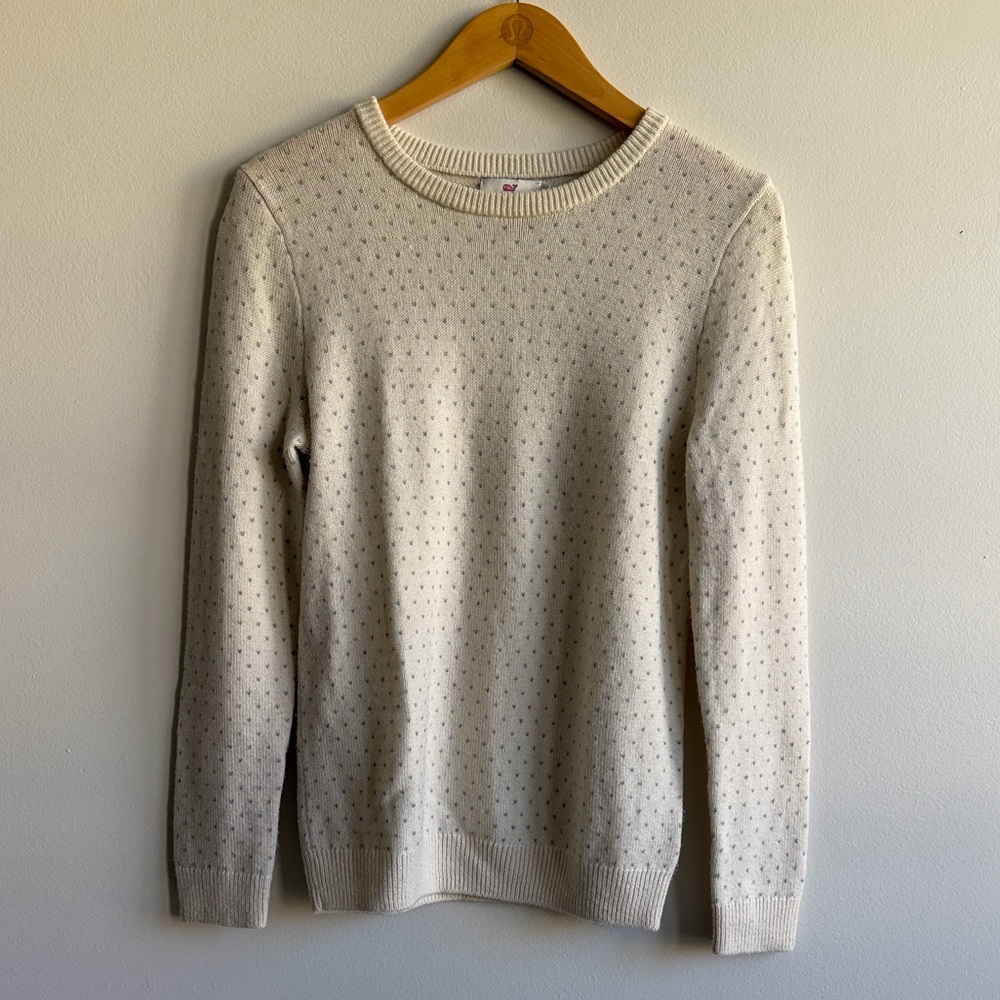 Vineyard Vines Cream Crew Neck Sweater